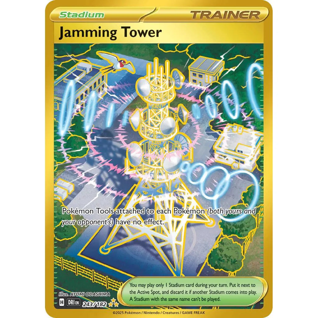 Buy Pokemon TCG Jamming Tower 243/182 - Destined Rivals | Pokémon TCG – Pokebundles Ireland