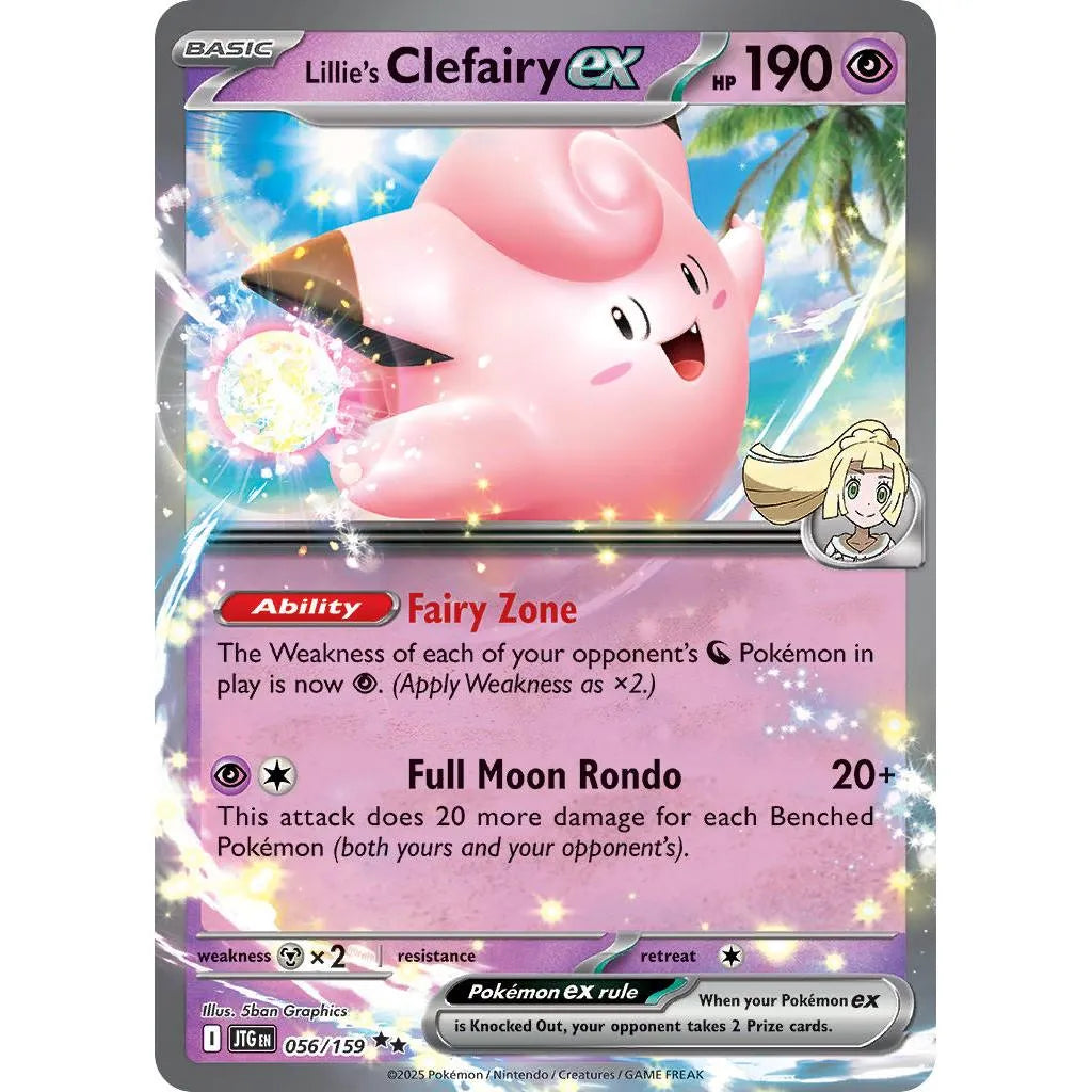 Buy Pokemon TCG Lillie's Clefairy 056/159 - Journey Together | Pokémon TCG – Pokebundles Ireland