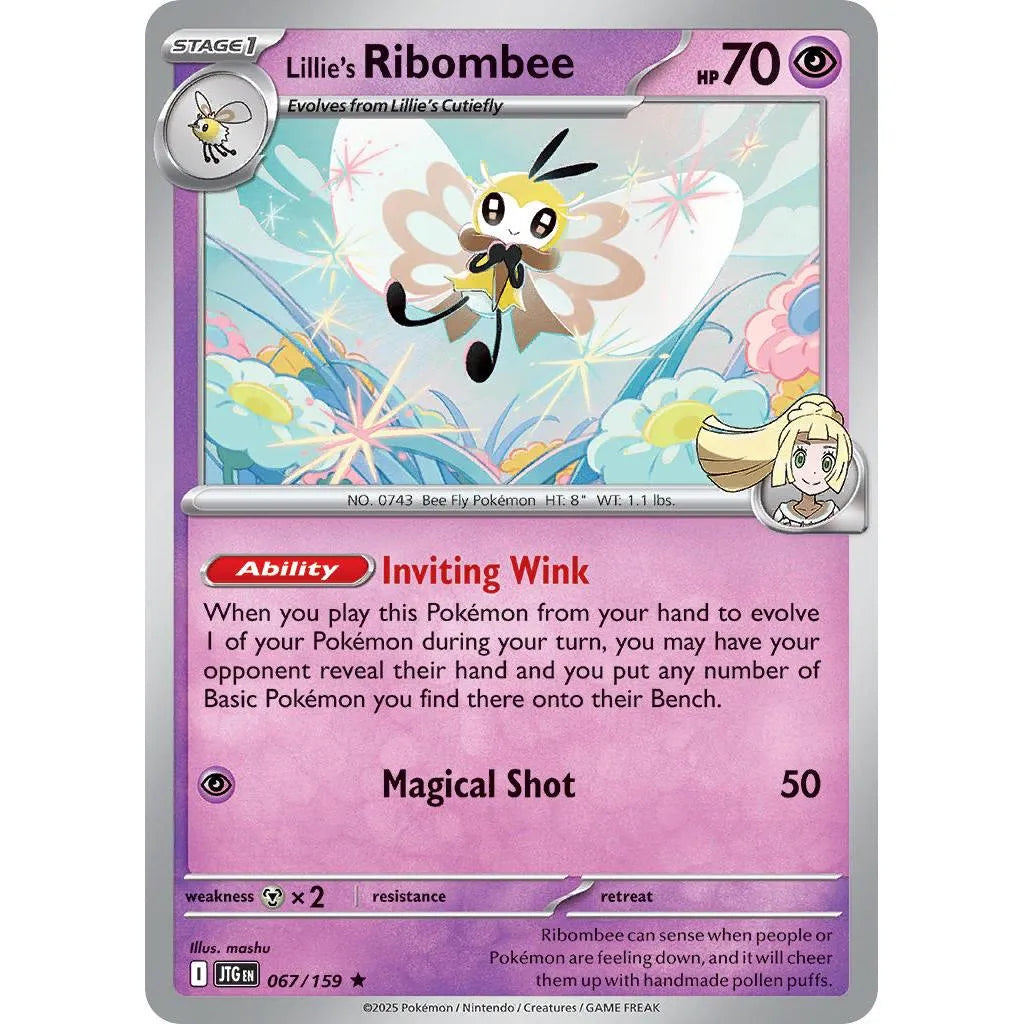 Buy Pokemon TCG Lillie's Ribombee 067/159 - Journey Together | Pokémon TCG – Pokebundles Ireland