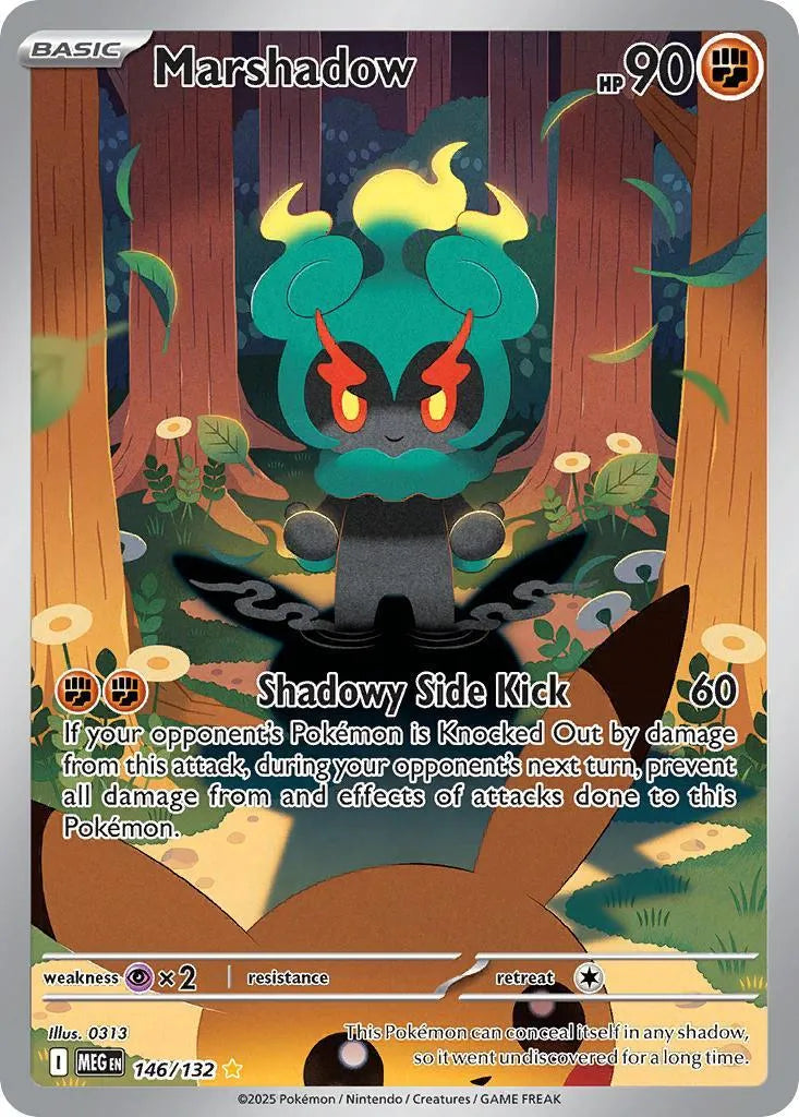 Buy Pokemon TCG Marshadow 146/132 - Mega Evolution | Pokémon TCG – Pokebundles Ireland