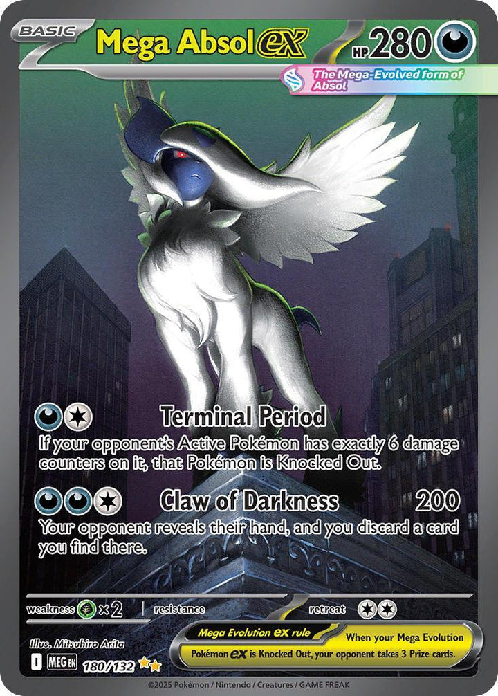 Pokemon TCG Mega Absol 180/132 - Mega Evolution – Pokebundles Ireland