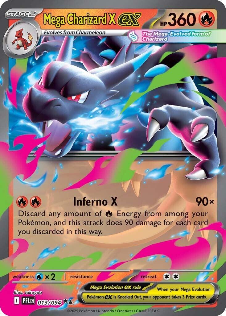 Pokemon TCG Mega Charizard X ex 013/094 - Phantasmal Flames - Pokebundles Ireland