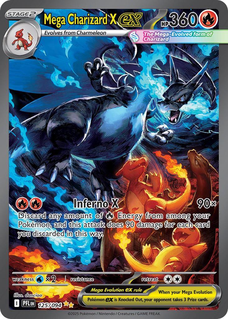 Pokemon TCG Mega Charizard X ex 125/094 - Phantasmal Flames - Pokebundles Ireland