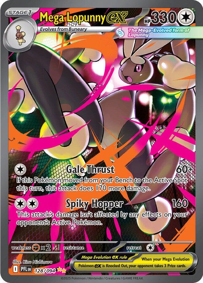 Pokemon TCG Mega Lopunny EX 128/094 - Phantasmal Flames - Pokebundles Ireland
