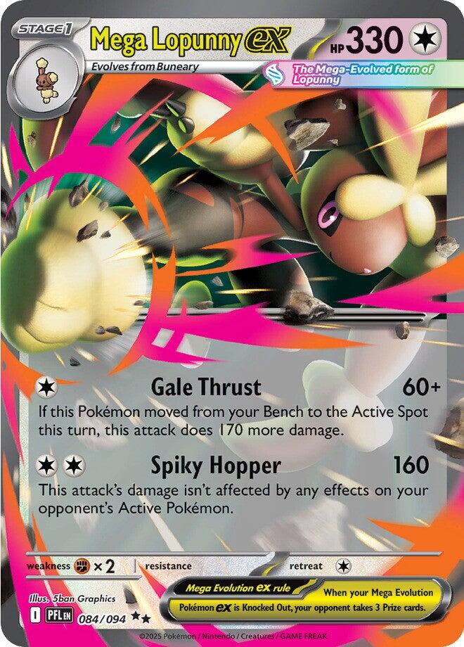 Pokemon TCG Mega Lopunny ex 084/094 - Phantasmal Flames - Pokebundles Ireland