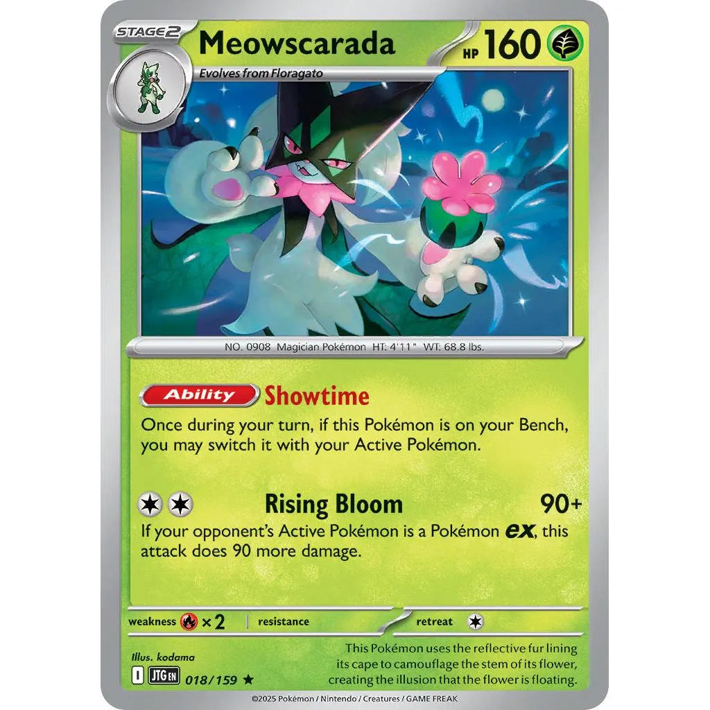 Buy Pokemon TCG Meowscarada 018/159 - Journey Together | Pokémon TCG – Pokebundles Ireland