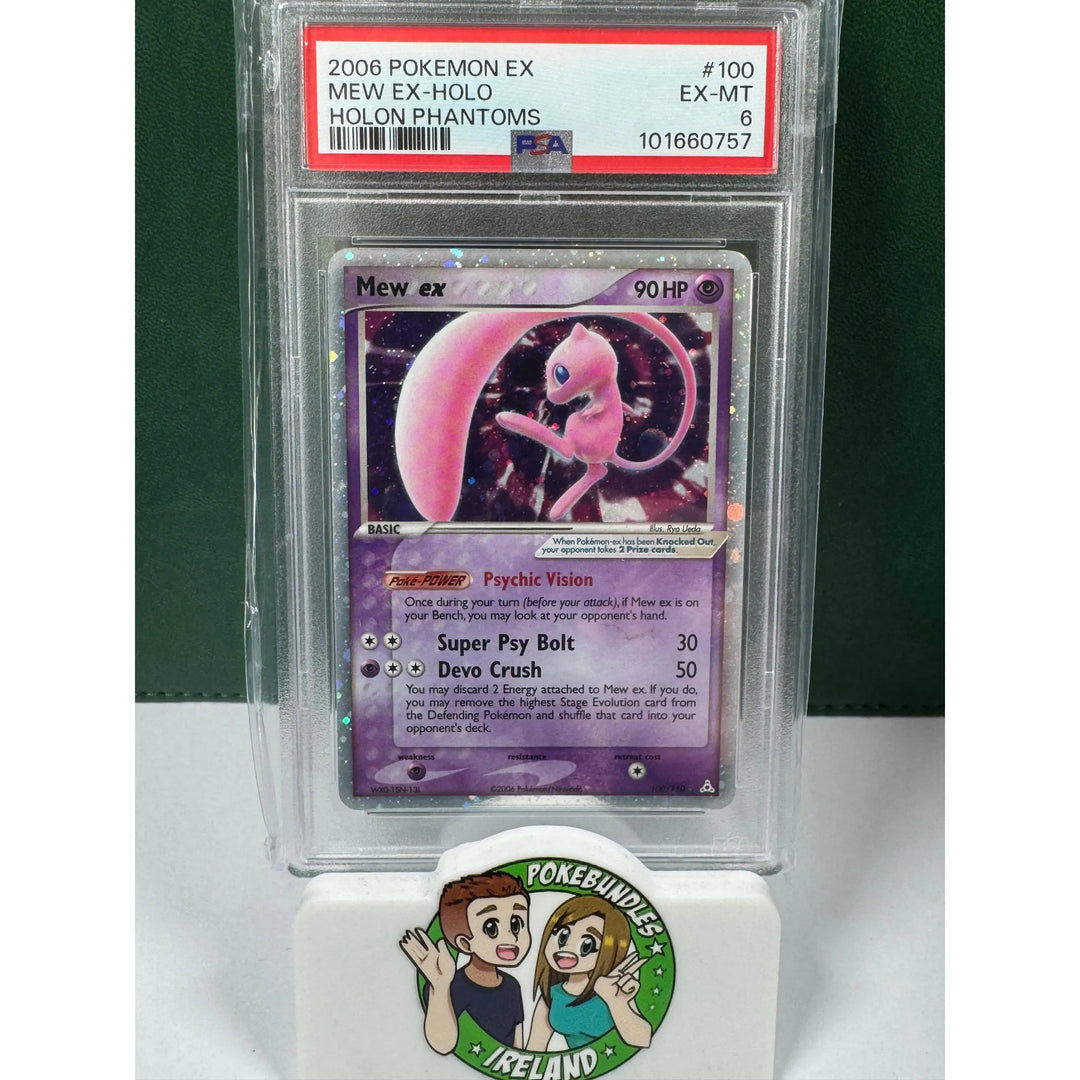 mew graded card Pokemon TCG Mew EX 100/110 PSA 6 Graded Card – Pokebundles Ireland