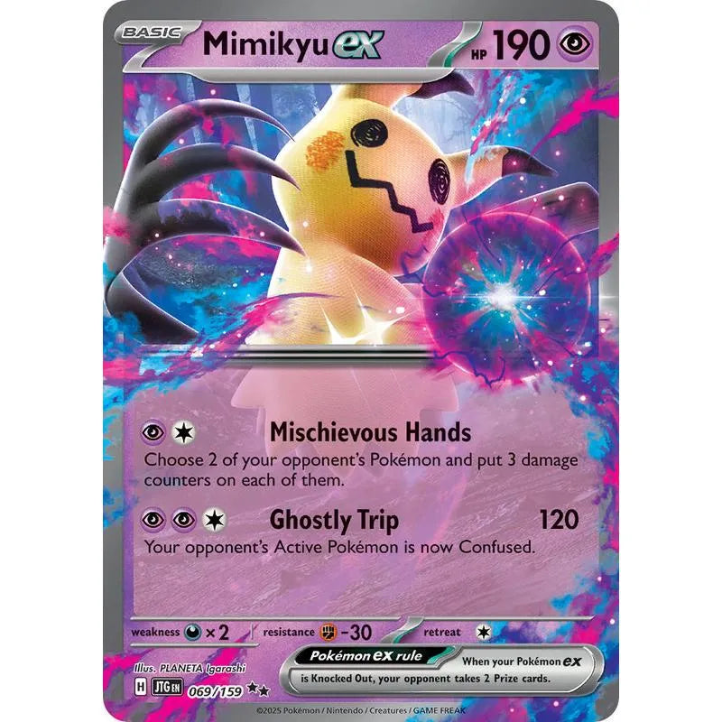 Buy Pokemon TCG Mimikyu EX 069/159 - Journey Together | Pokémon TCG – Pokebundles Ireland