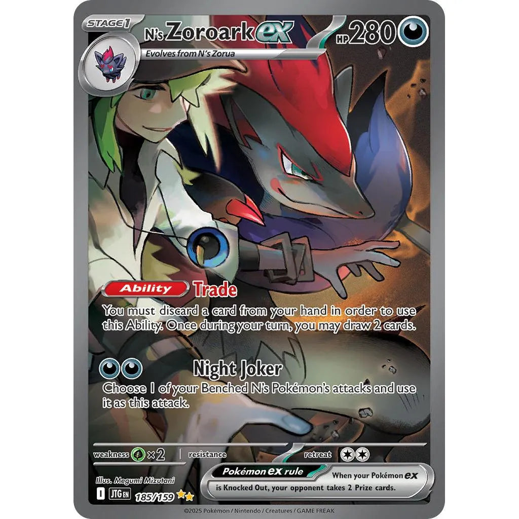 Buy Pokemon TCG N's Zoroark 185/159- Journey Together | Pokémon TCG – Pokebundles Ireland