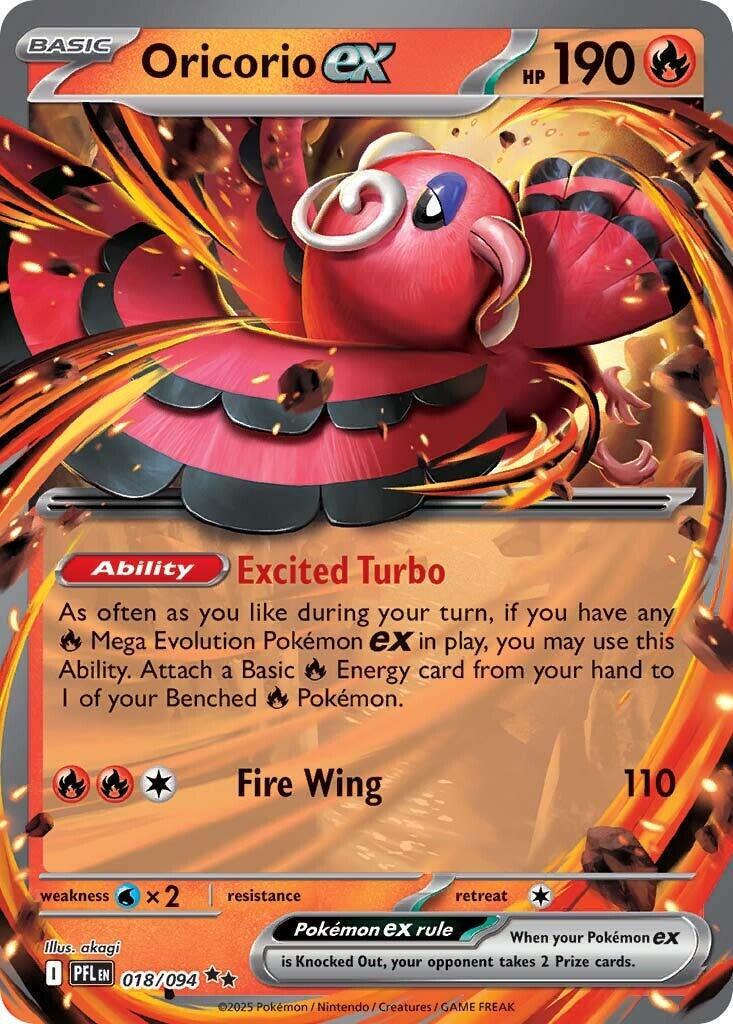 Pokemon TCG Oricorio ex 018/094 - Phantasmal Flames - Pokebundles Ireland