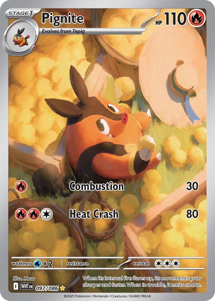 Pokemon TCG Pignite 097/086 - White Flare - Pokebundles Ireland