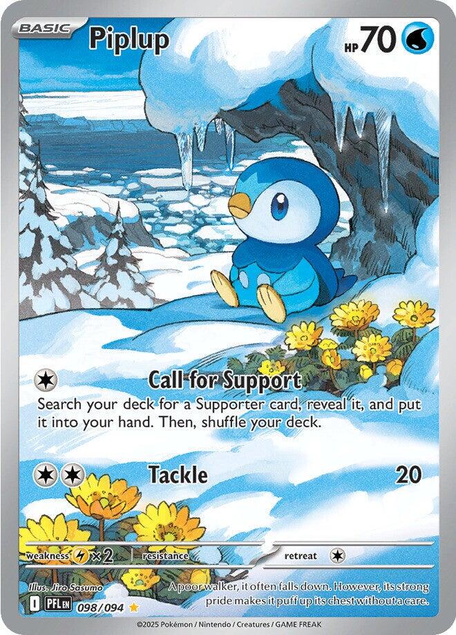 Pokemon TCG Piplup 098/094 - Phantasmal Flames - Pokebundles Ireland