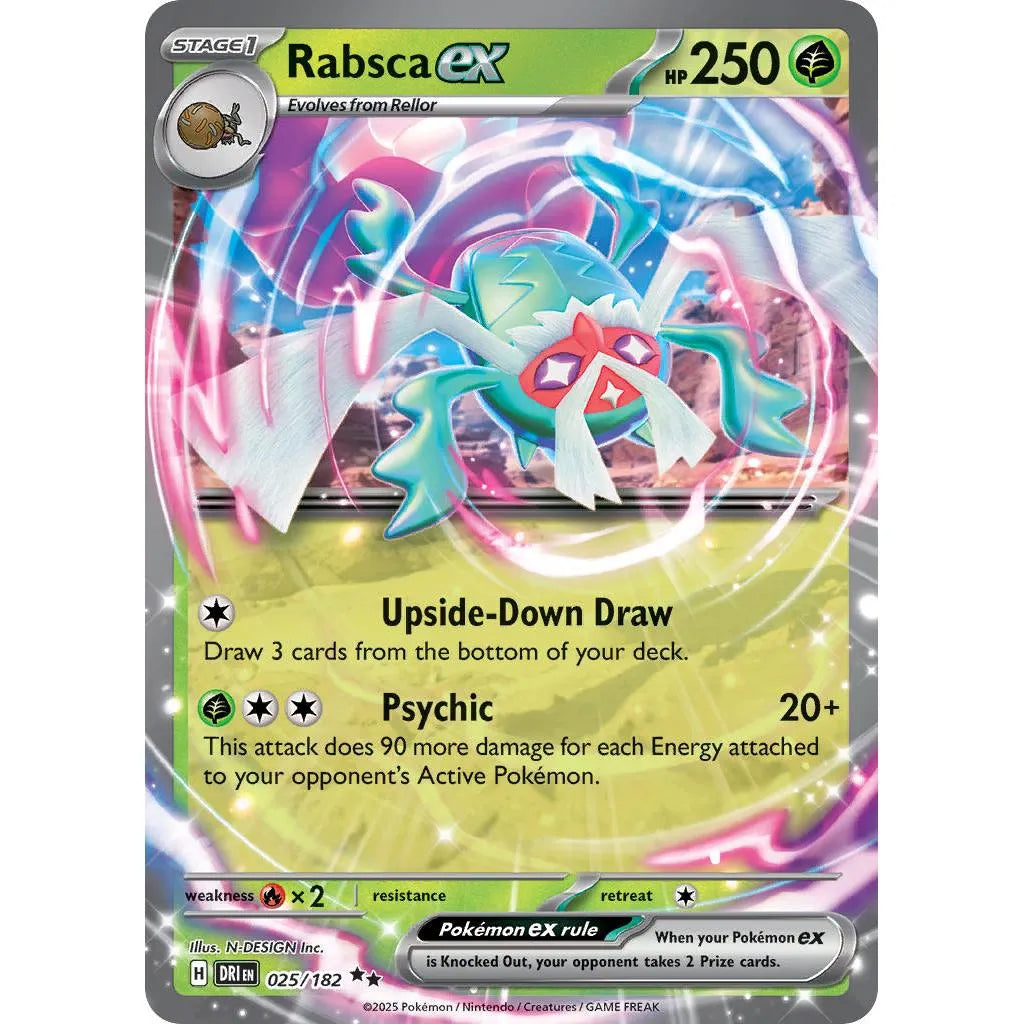 Buy Pokemon TCG Rabsca EX 025/182 - Destined Rivals | Pokémon TCG – Pokebundles Ireland