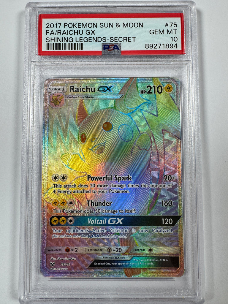 Pokemon-TCG-Raichu-GX-7573-PSA