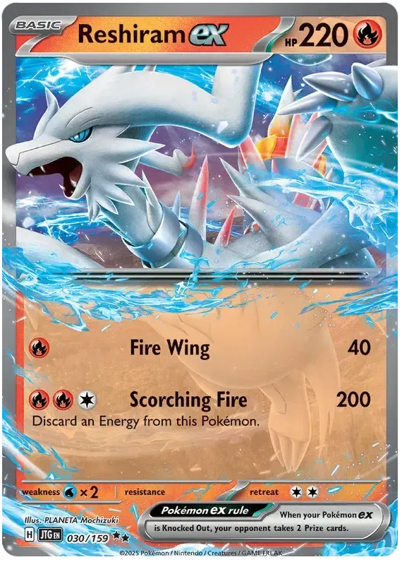 Buy Pokemon TCG Reshiram EX 030/159 - Journey Together | Pokémon TCG – Pokebundles Ireland