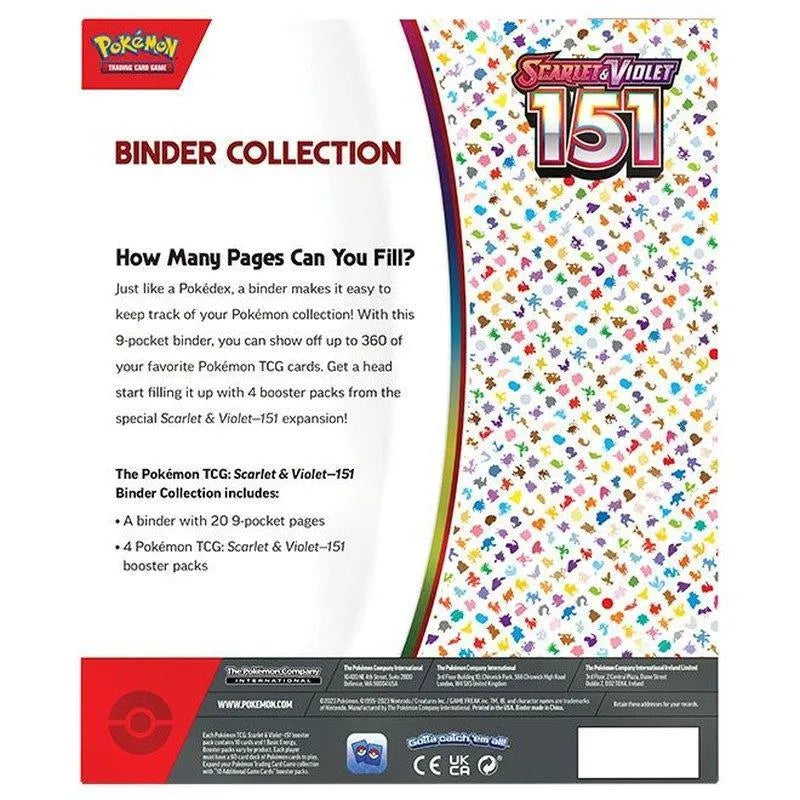 Buy Pokemon TCG Scarlet & Violet - 151 Binder Collection | Pokémon TCG – Pokebundles Ireland