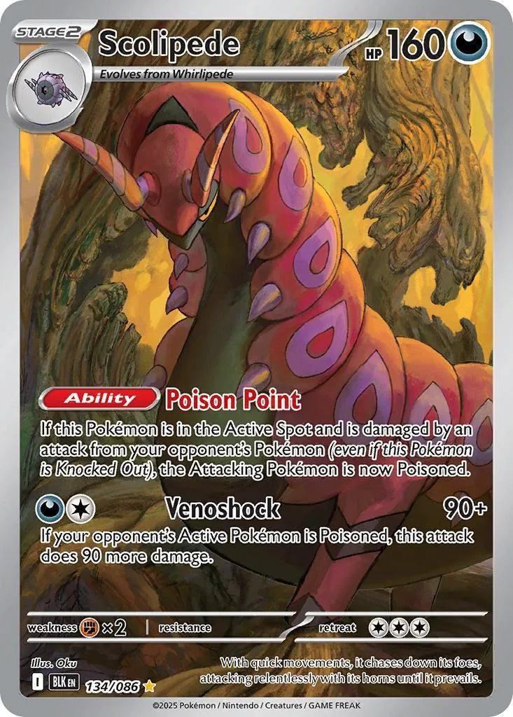 Buy Pokemon TCG Scolipede 134/86 - Black Bolt | Pokémon TCG – Pokebundles Ireland