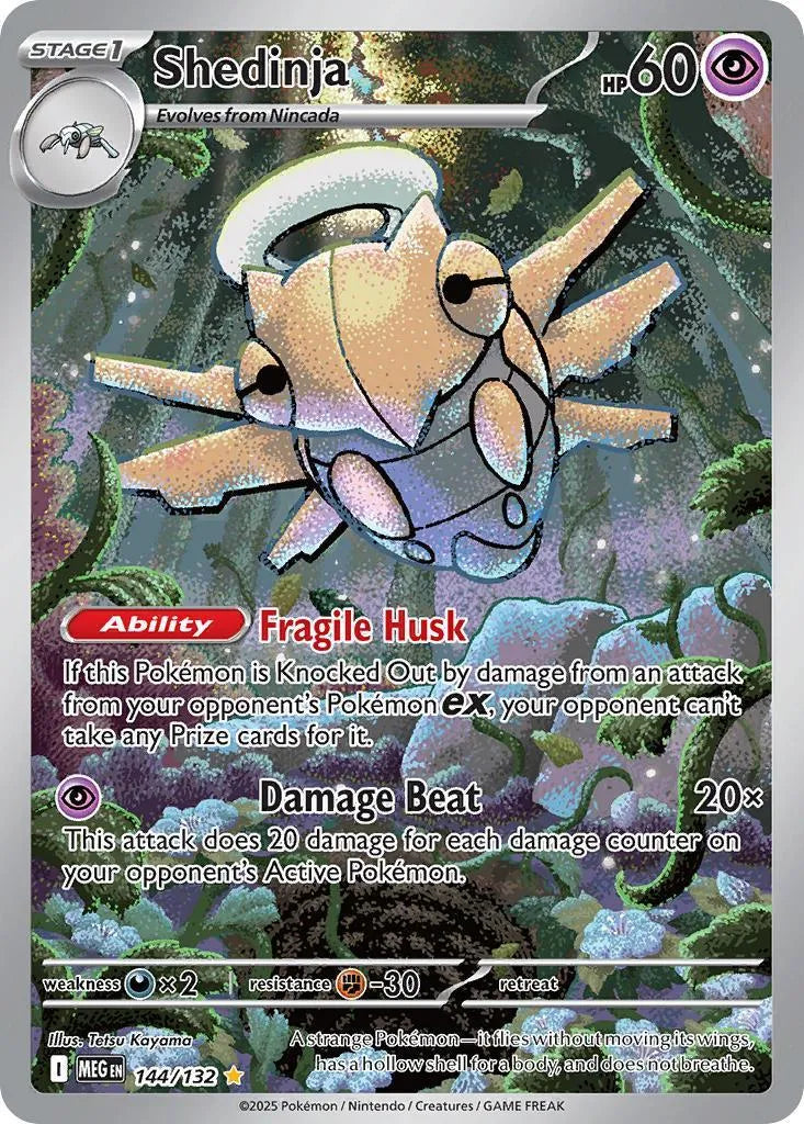 Buy Pokemon TCG Shedinja 144/132 - Mega Evolution | Pokémon TCG – Pokebundles Ireland