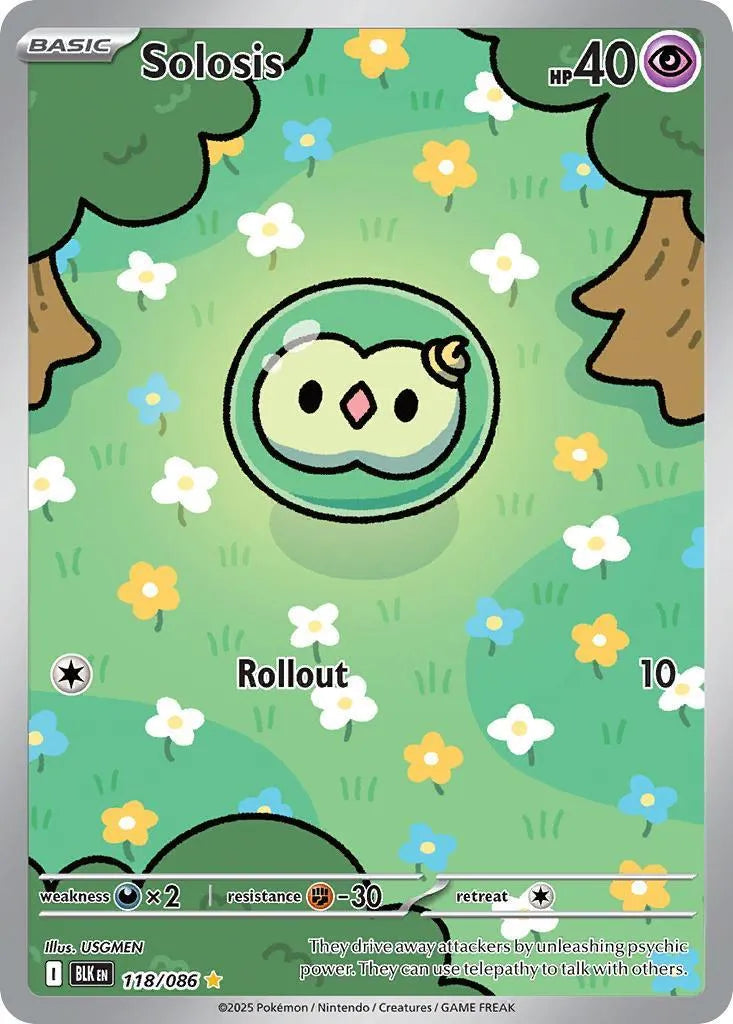 Buy Pokemon TCG Solosis 118/86 - Black Bolt | Pokémon TCG – Pokebundles Ireland