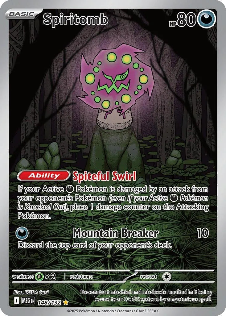 Buy Pokemon TCG Spiritomb 148/132 - Mega Evolution | Pokémon TCG – Pokebundles Ireland