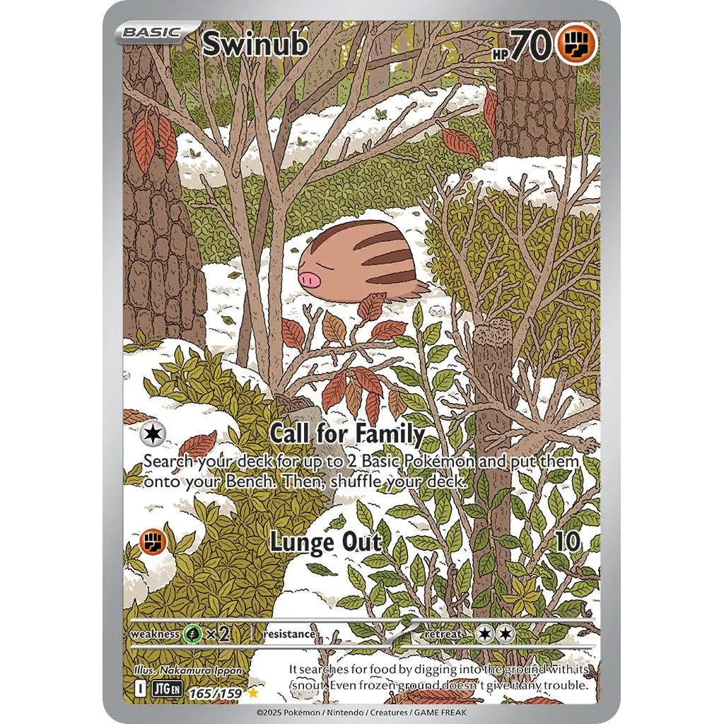 Buy Pokemon TCG Swinub 165/159- Journey Together | Pokémon TCG – Pokebundles Ireland