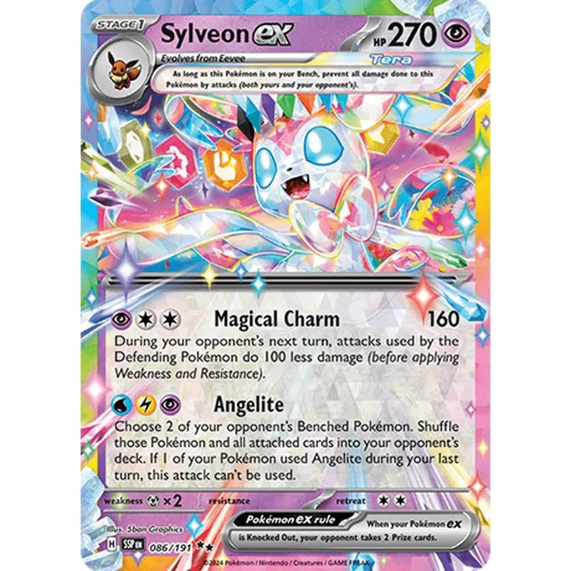 Buy Pokemon TCG - Sylveon EX 086/191 | Pokémon TCG – Pokebundles Ireland