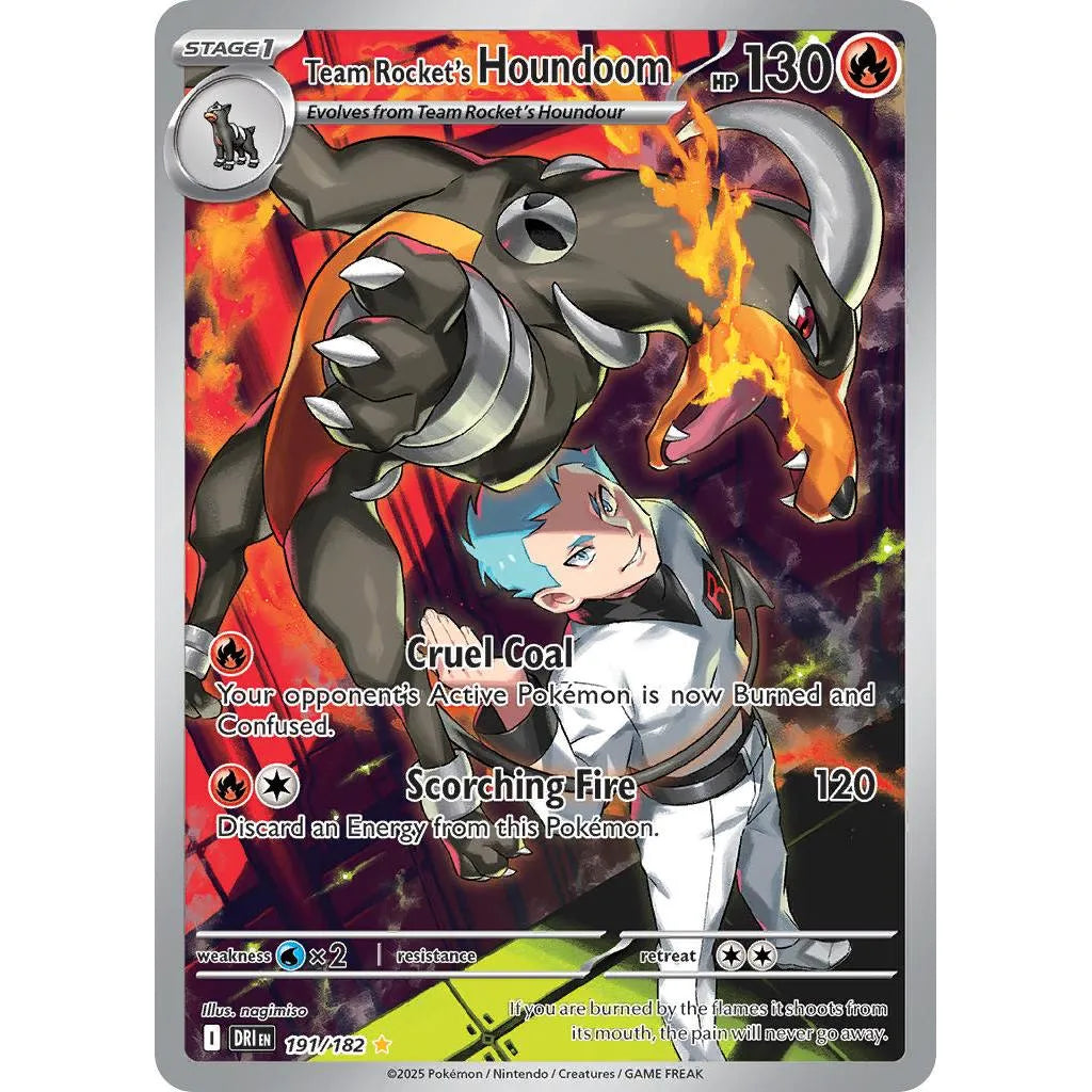 Buy Pokemon TCG Team Rocket's Houndoom 191/182 - Destined Rivals | Pokémon TCG – Pokebundles Ireland