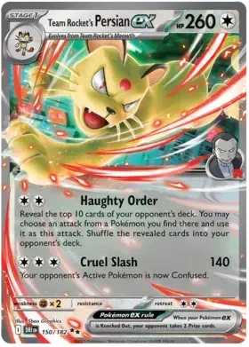 Buy Pokemon TCG Team Rocket's Persian EX 150/182 - Destined Rivals | Pokémon TCG – Pokebundles Ireland