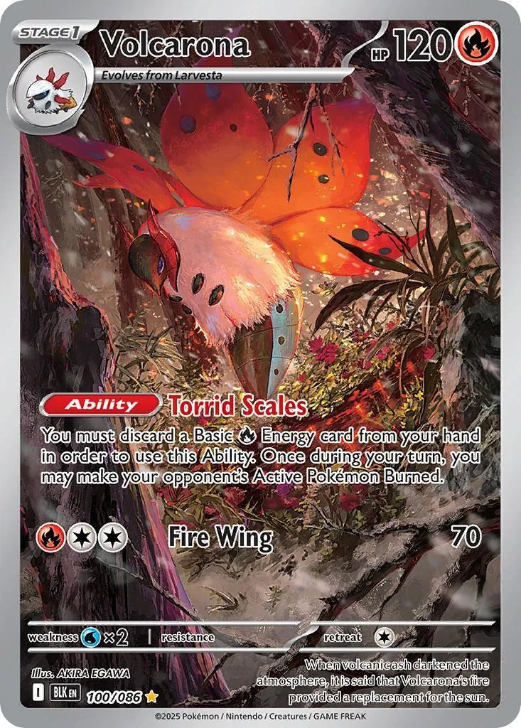 Buy Pokemon TCG Volcarona 100/86 - Black Bolt | Pokémon TCG – Pokebundles Ireland
