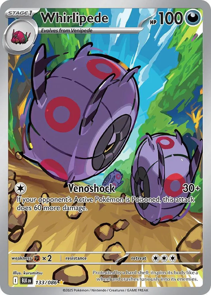 Buy Pokemon TCG Whirlipede 133/86 - Black Bolt | Pokémon TCG – Pokebundles Ireland