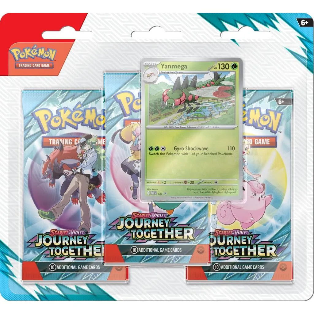 Buy Pokemon Trading Card Game Journey Together 3-pack blister | Pokémon TCG – Pokebundles Ireland