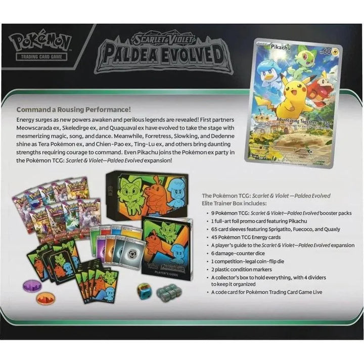 Buy Pokemon Trading Card Game Paldea Evolved Elite Trainer Box | Pokémon TCG – Pokebundles Ireland