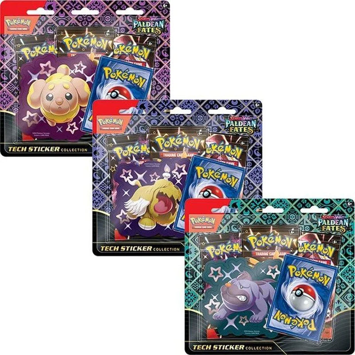 Buy Pokemon Trading Card Game Paldean Fates Tech Sticker Collection | Pokémon TCG – Pokebundles Ireland