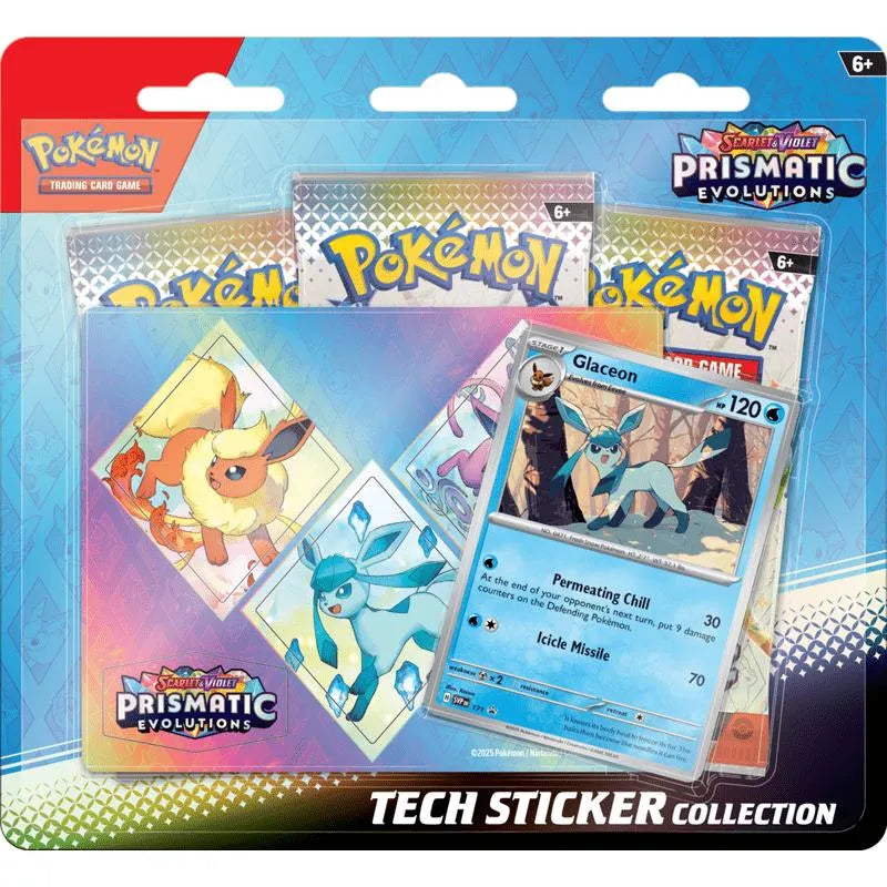 Buy Pokemon Trading Card Game Prismatic Evolutions Tech Sticker Collection | Pokémon TCG – Pokebundles Ireland