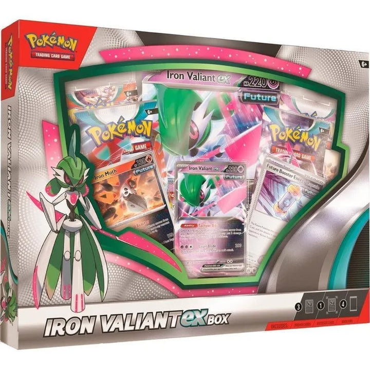 Buy Pokemon Trading Card Game Roaring Moon EX/Iron Valiant EX box | Pokémon TCG – Pokebundles Ireland