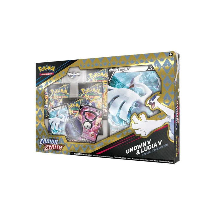 Buy Pokemon Trading Card Game Special Collection Box Crown Zenith – Unown V & Lugia V | Pokémon TCG – Pokebundles Ireland