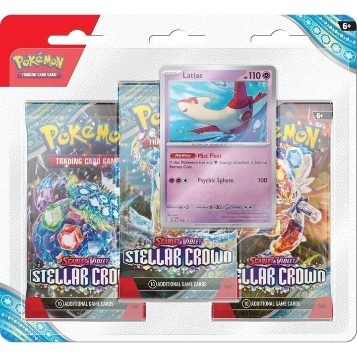 Buy Pokemon Trading Card Game Stellar Crown - 3 Pack Bundle | Pokémon TCG – Pokebundles Ireland