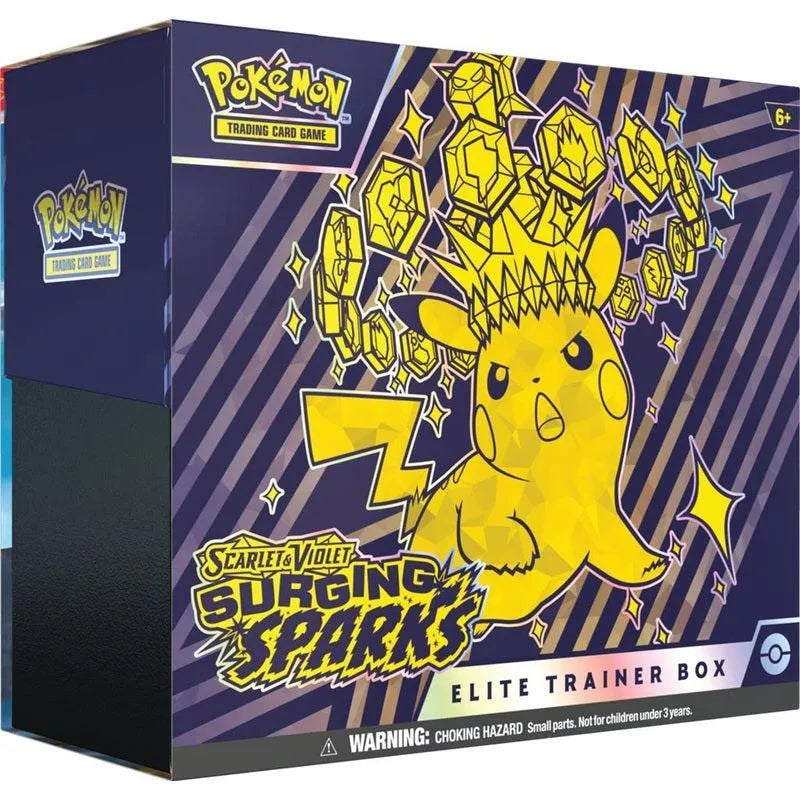 Buy Pokemon Trading Card Game Surging Sparks Elite Trainer Box | Pokémon TCG – Pokebundles Ireland