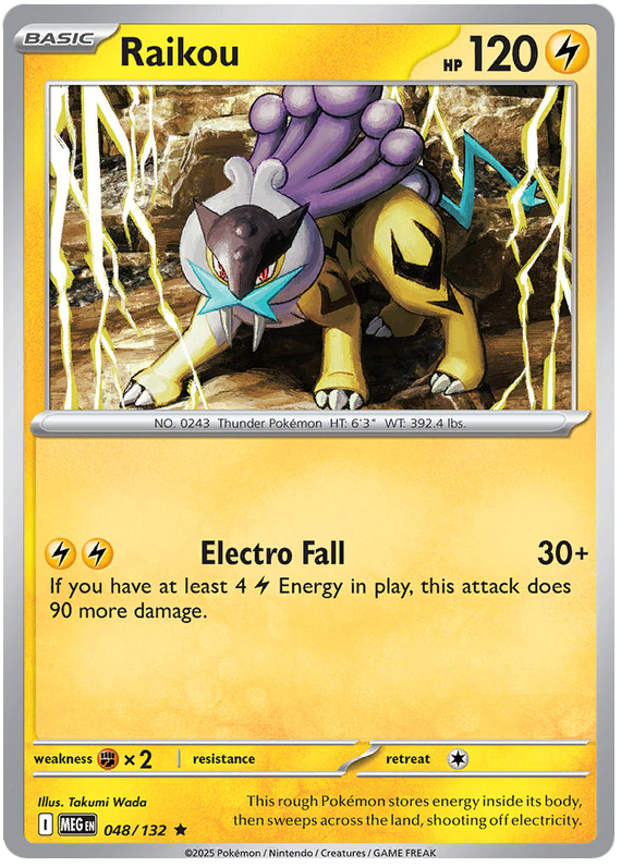 Pokemon TCG Raikou 048/132 - Mega Evolution