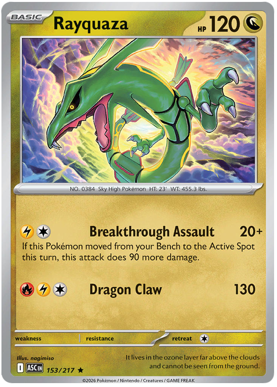 Pokemon TCG Rayquaza 153/217 - Ascended Heroes