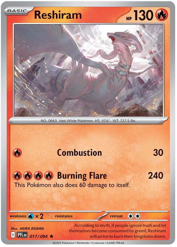 Pokemon TCG Reshiram 017/094 - Phantasmal Flames