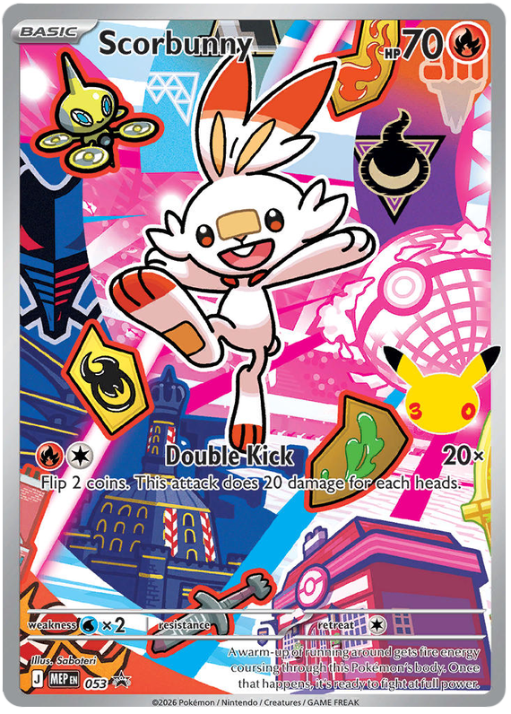 Scorbunny 053 Mega Evolution Promos Pokémon card | Pokebundles Ireland