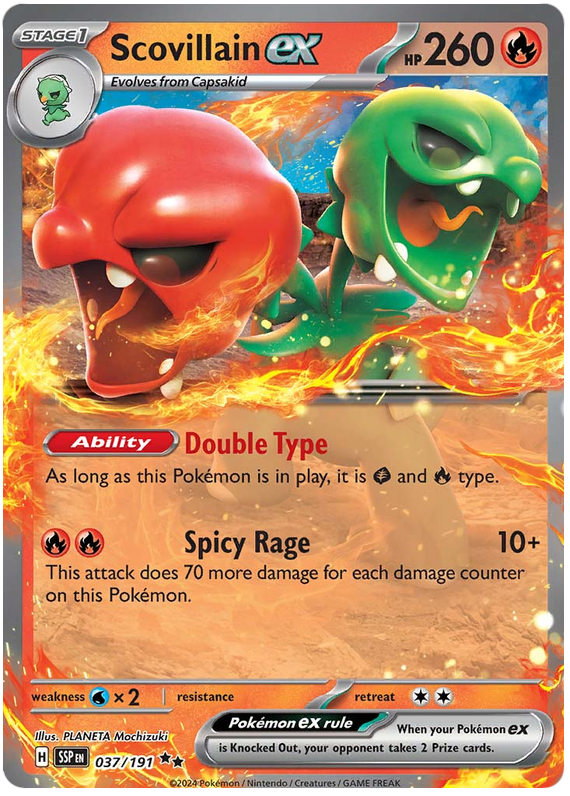 Pokemon TCG Scovillain EX 037/191 - Surging Sparks
