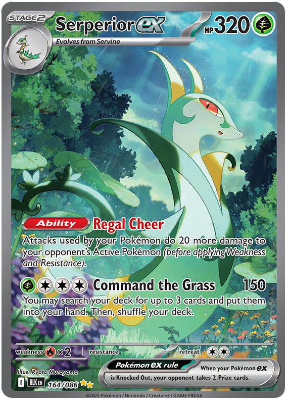 Serperior EX 164/86 Black Bolt Pokémon card | Pokebundles Ireland