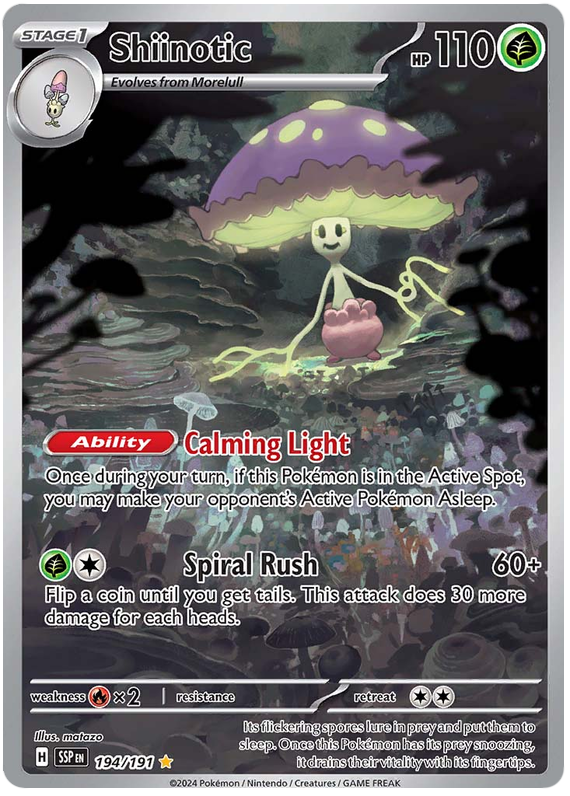 Pokemon TCG Shiinotic 194/191 - Surging Sparks