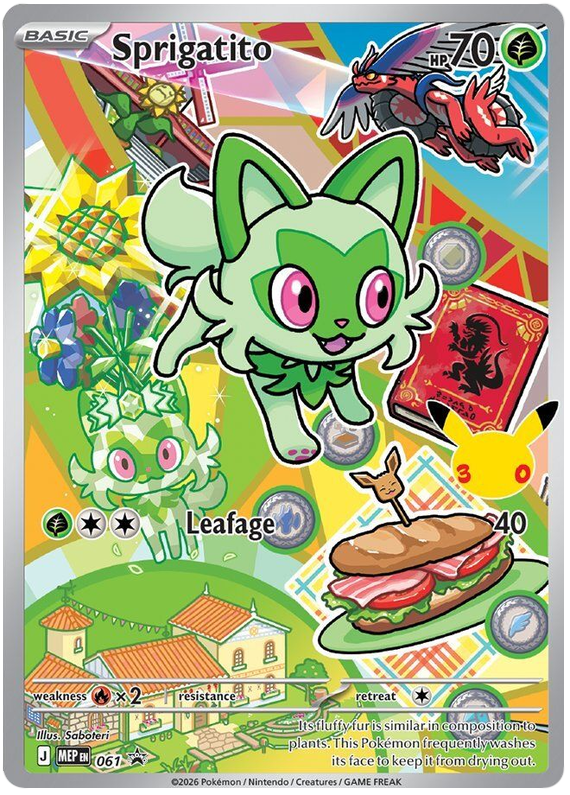 Sprigatito 061 Mega Evolution Promos Pokémon card | Pokebundles Ireland