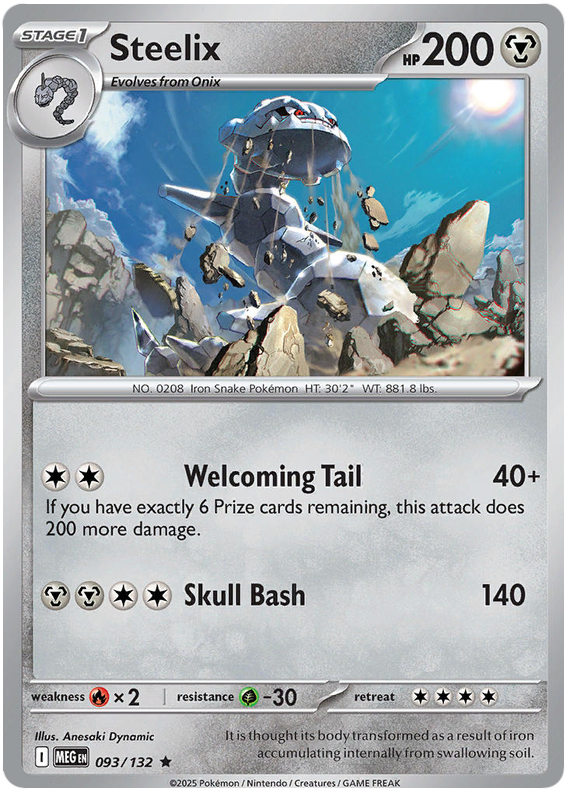 Pokemon TCG Steelix 093/132 - Mega Evolution