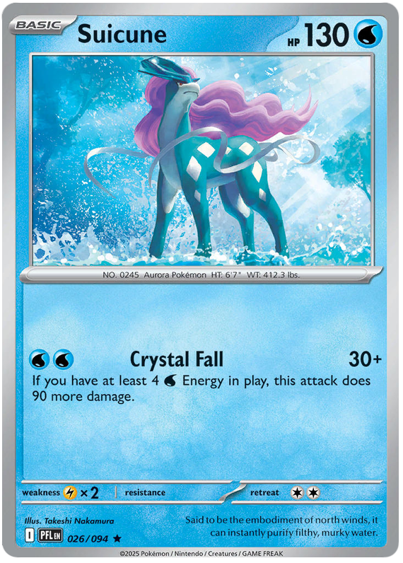 Pokemon TCG Suicune 026/094 - Phantasmal Flames