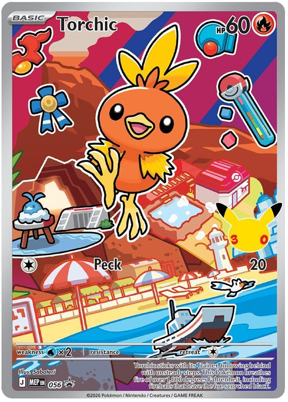 Torchic 056 Mega Evolution Promos Pokémon card | Pokebundles Ireland