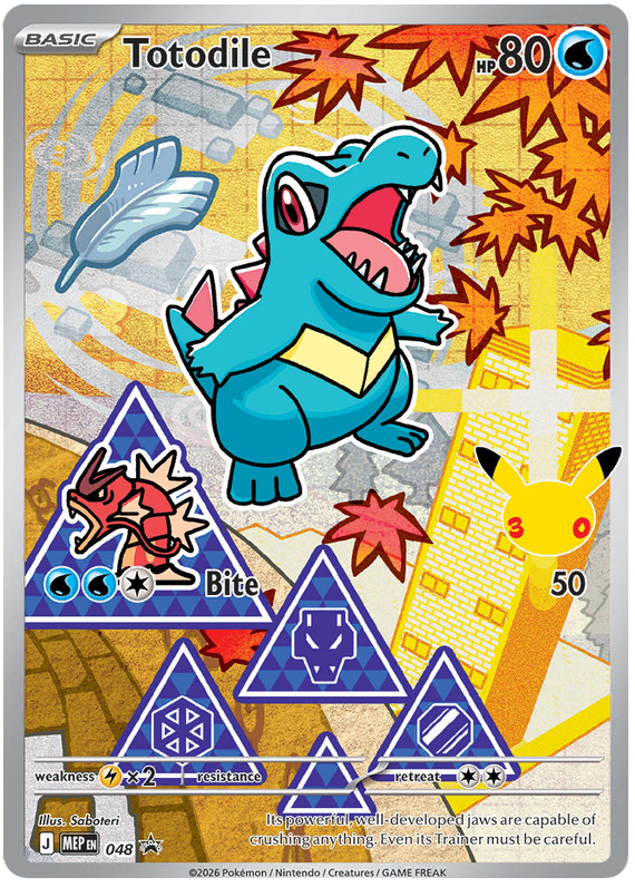 Totodile 048 Mega Evolution Promos Pokémon card | Pokebundles Ireland